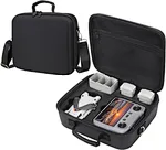 Mini 4 Pro Carrying Case for DJI Mini 4 Pro DJI RC 2/ RC-N2 Remote. Semi-rigid Storage Bag with high-quality leather PU material. It can effectively prevent water seepage, and it is anti-slip and scratch-resistant, maintaining a delicate appearance.